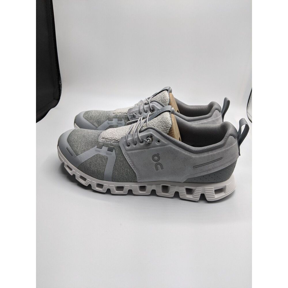 On Women's Cloud 5 Terry Sneakers, Glacier | Lunar, 9.5 Medium US